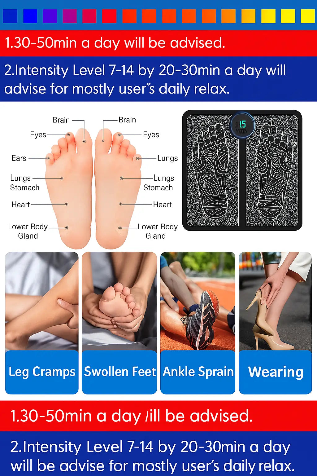 Foot Massager-Wireless Ems Massage Machine