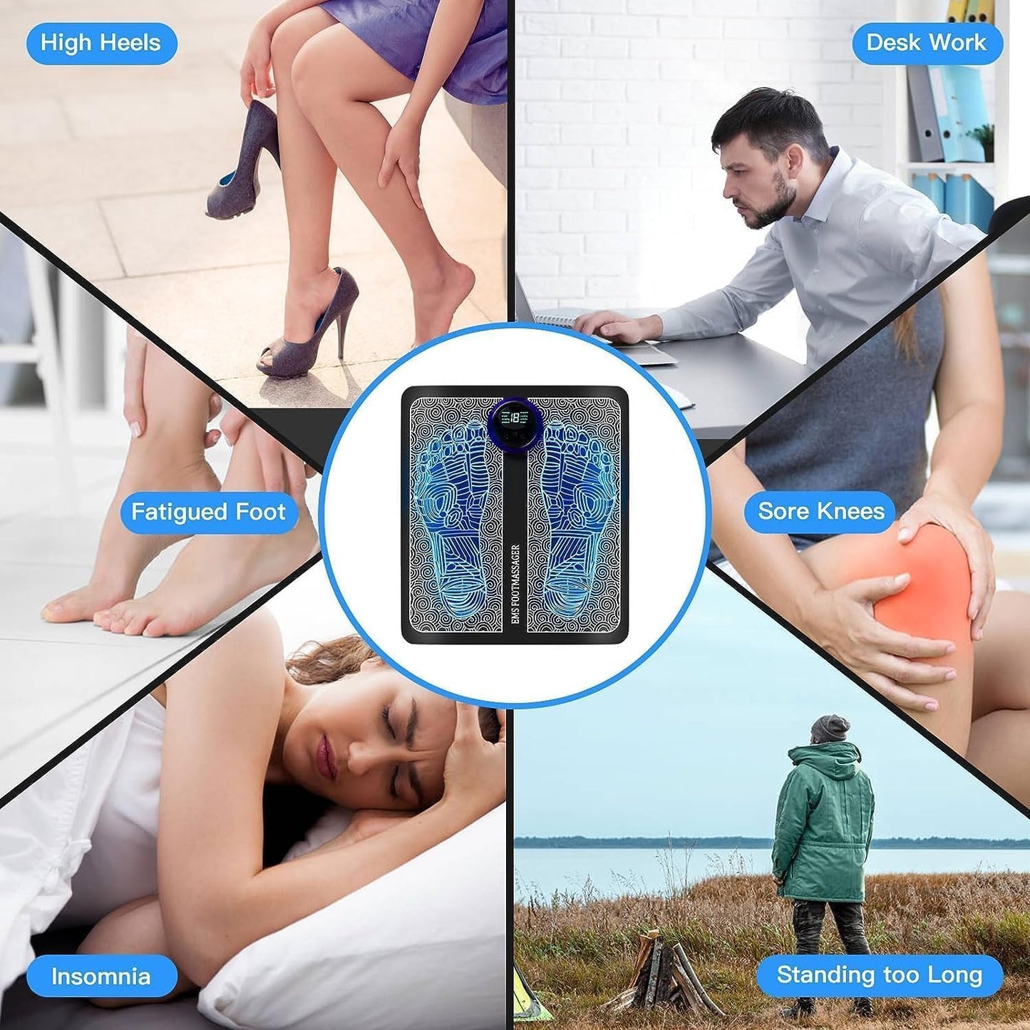 Foot Massager-Wireless Ems Massage Machine