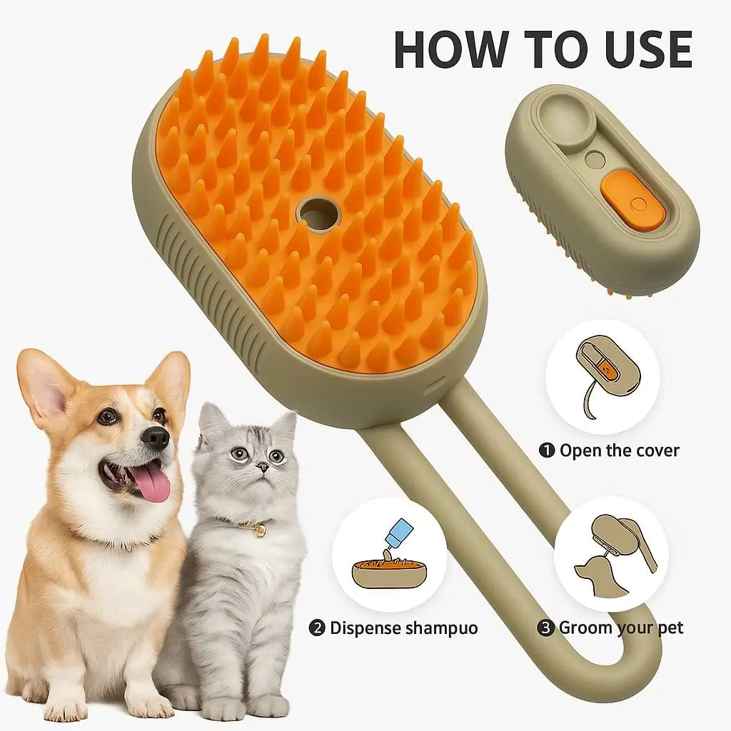 Steam Brush For Pets